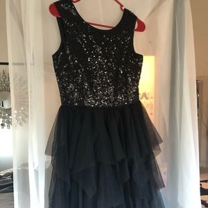 H&M Black Sequin Party Dress
